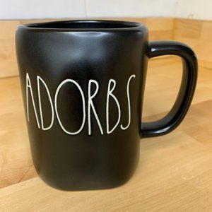 New Rae Dunn Adorbs Black Ceramic Mug